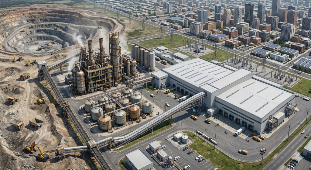 RichingPower high-performance LiFePO4 battery cells showing integrated infinite loop symbol for 8000+ cycle durability in 2026 energy storage system.